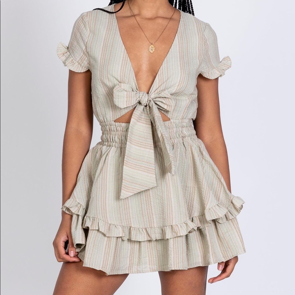 Princess Polly Green Mini Dress